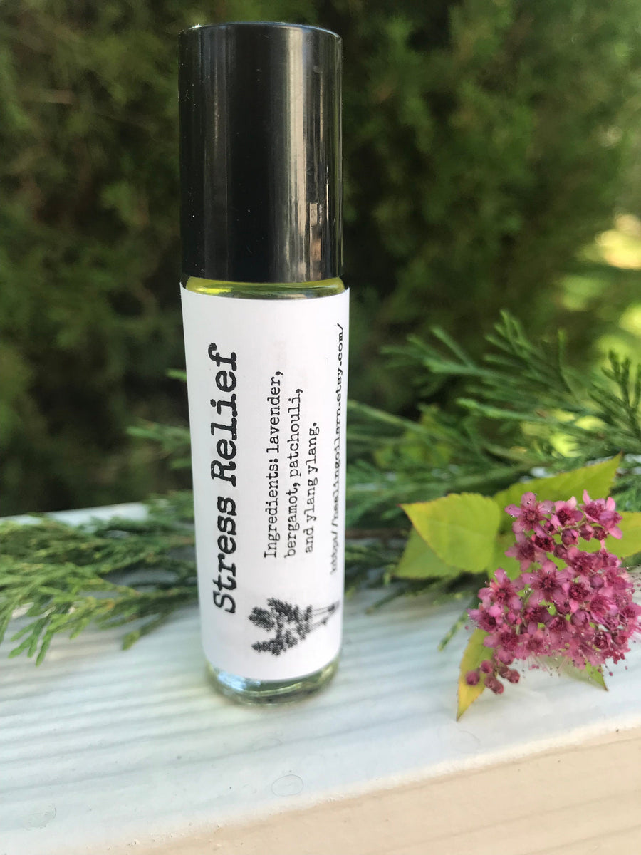 Stress Relief Essential Oil Roller Blend 10 Ml Healingoilsrn Llc