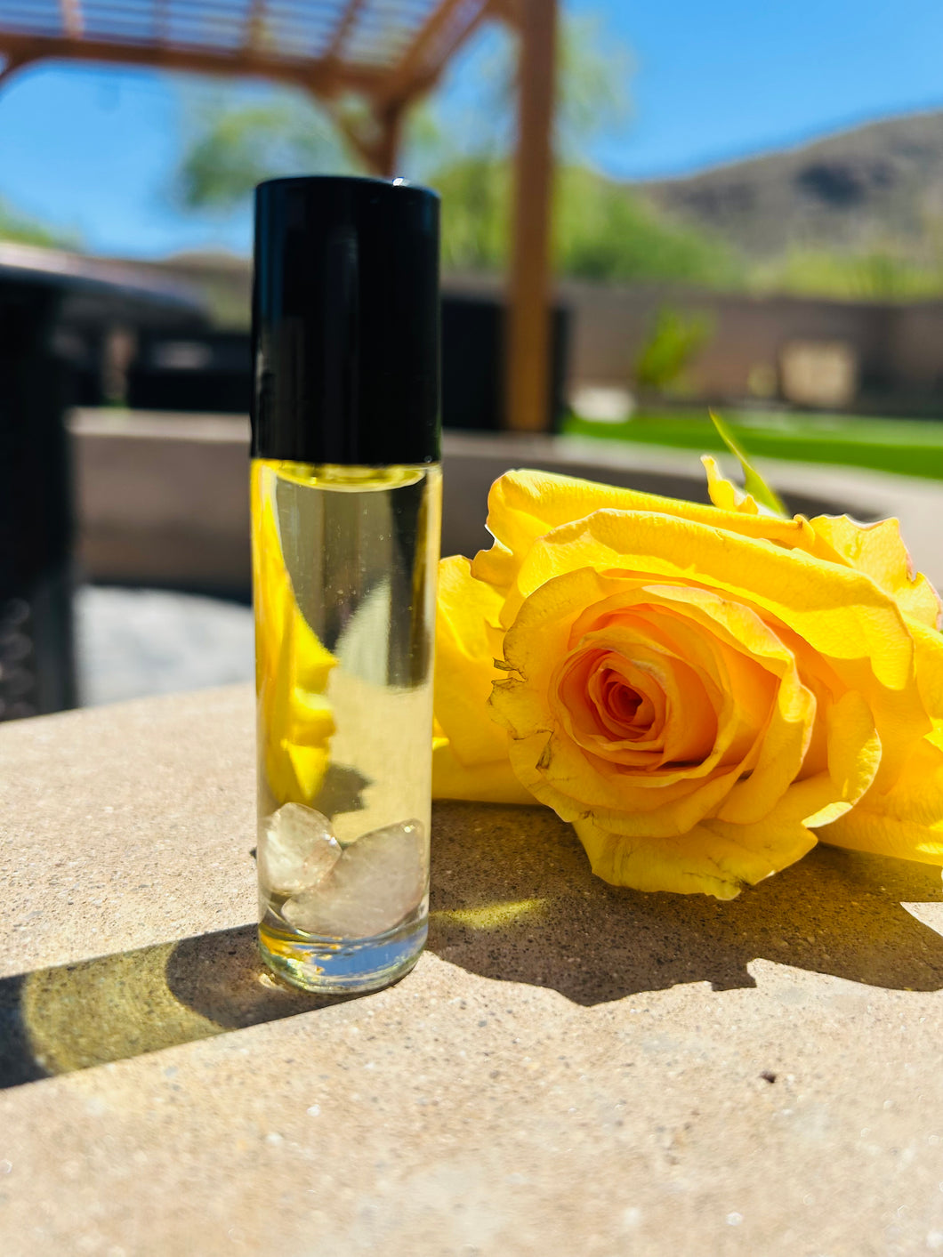 Rose Quartz infused Perfume Roller