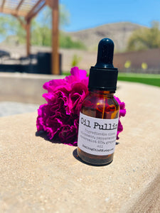 Oil Pulling Essential Oil Organic Blend 15 ml amber glass bottle HealingOilsRN