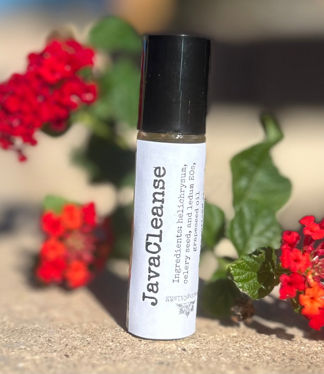 Java Cleanse Essential Oil Roller Roll-on topical detoxifying and purifying blend HealingOilsRN 10 ml