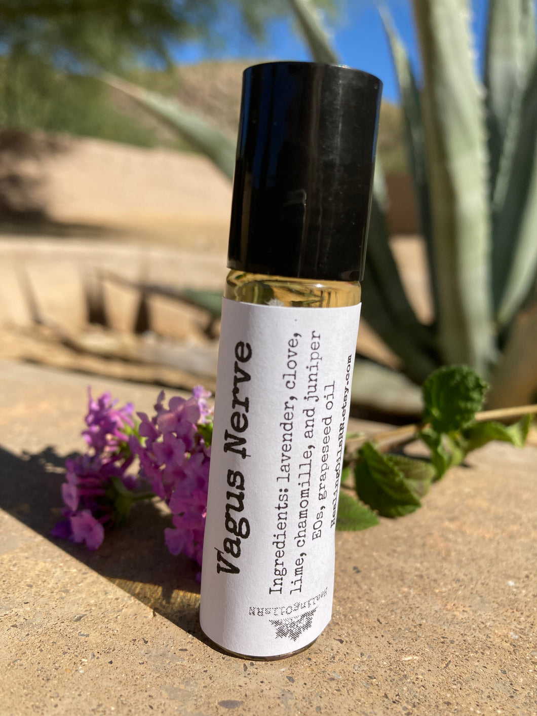 Vagus Nerve Support Essential Oil Roller Roll-on Topical blend 10 ml