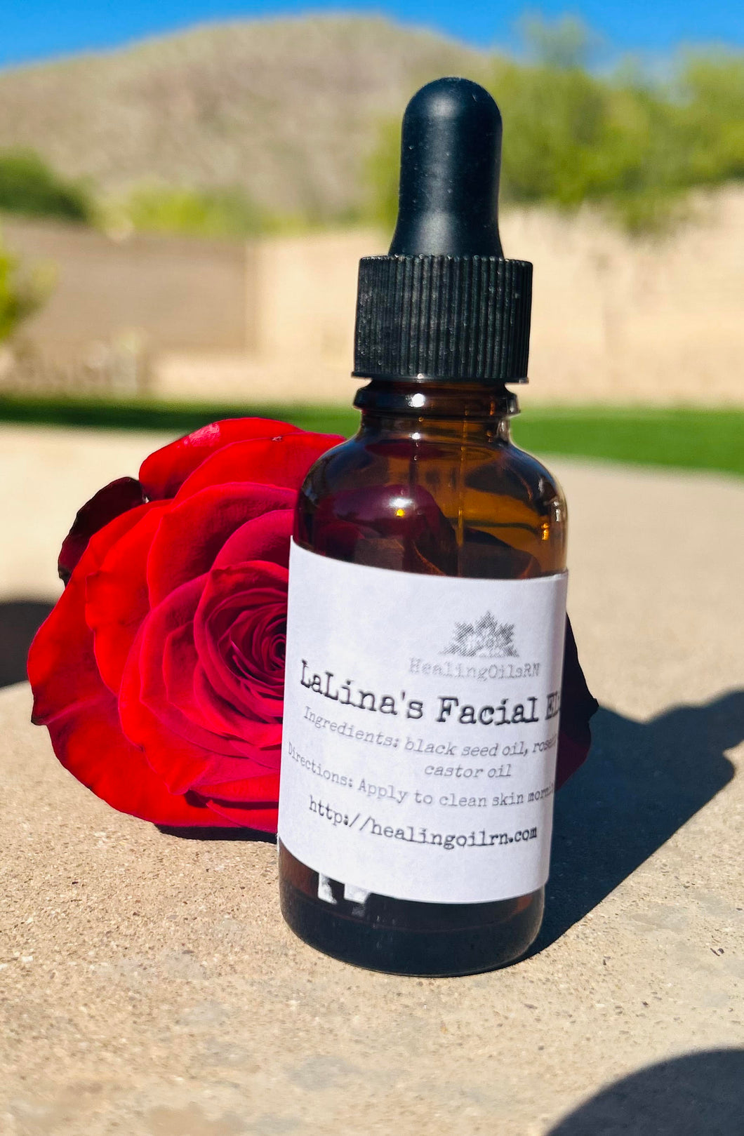 LaLina's Facial Elixir Blend castor oil, black seed and rosehip 100% organic