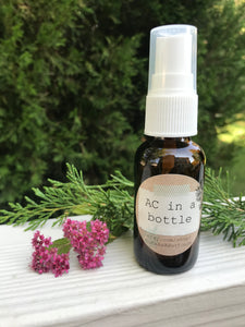 AC in a Bottle Cooling Spray All Natural Essential Oil 1 ounce