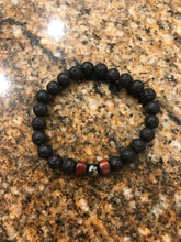 Load image into Gallery viewer, Lava bead essential oil diffuser bracelet
