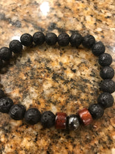 Load image into Gallery viewer, Lava bead essential oil diffuser bracelet
