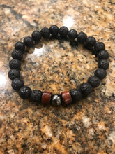 Load image into Gallery viewer, Lava bead essential oil diffuser bracelet
