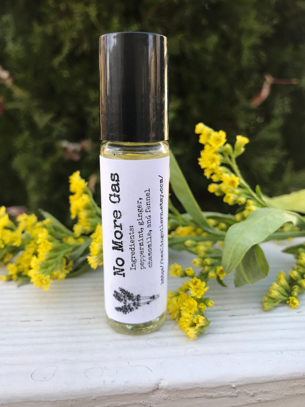 No More Gas Flatulence Essential Oil Rollerball Blend Organic 10 ml