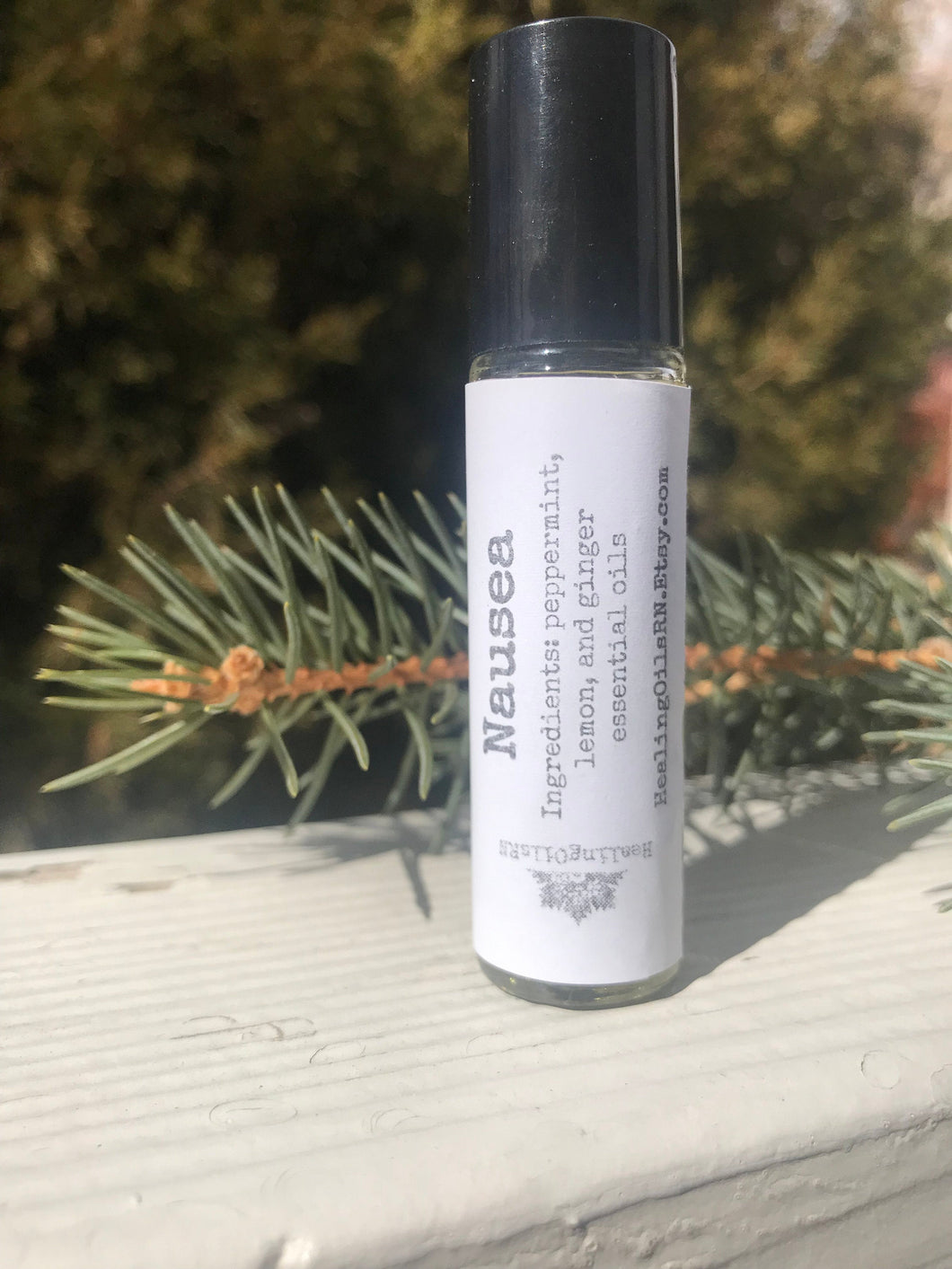 Nausea Morning Sickness Relief Essential Oil Motion SIckness Rollerbottle Blend 10 ml Organic