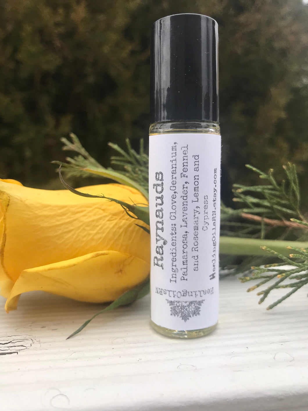 Raynaud's Syndrome Poor Ciruclation Cold Hands and Feet Essential Oil Rollerbottle Blend 10 ml