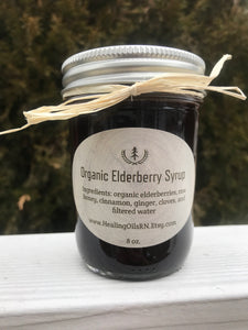 Organic Elderberry Syrup 8 oz half pint