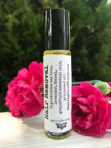 Natural Hair Remover Hirsutism Essential Oil Rollerbottle Roller Roll-on Blend 10 ml