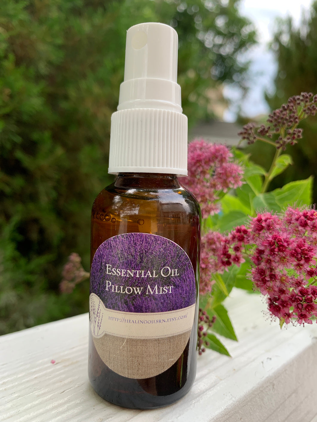 Lavender Relaxing Pillow Mist 1 oz 2 oz Glass Spray Bottle